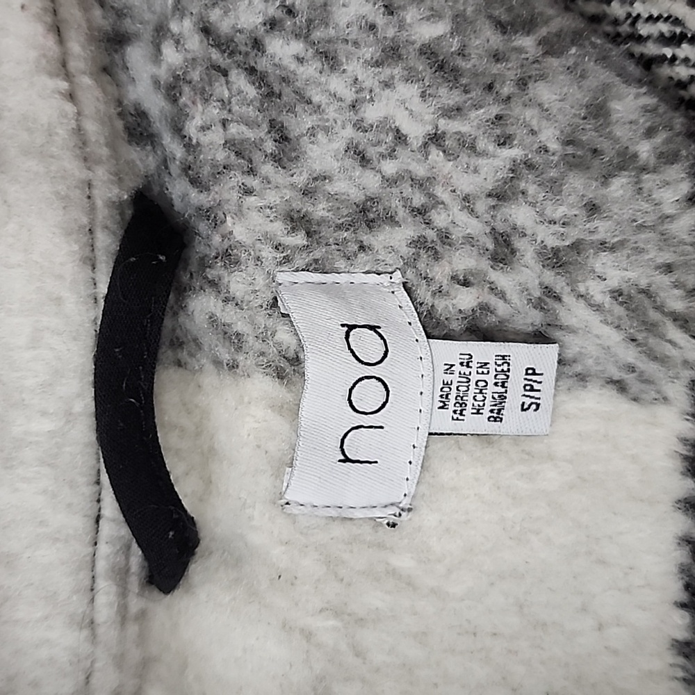 Plaid Women's Jacket - Black, White, Tan - Picture 12 of 16